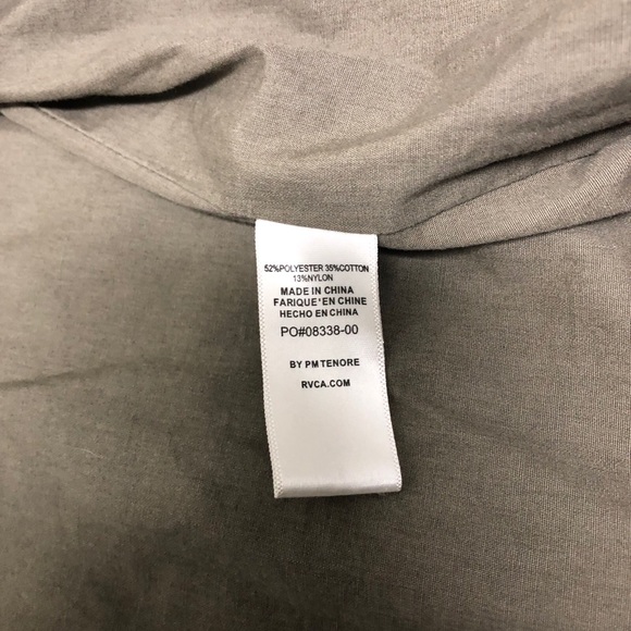 RVCA Men's Olive Military Field Jacket - Picture 8 of 8